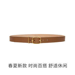 【自营】Bally/巴利 女士牛皮针扣式皮带腰带EMBLEM 30 奢侈品