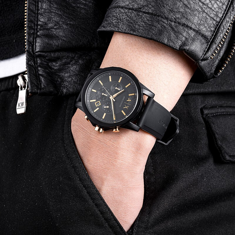 【自营】arman阿玛尼男士黑武士手表 天猫国际自营时尚范欧美腕表