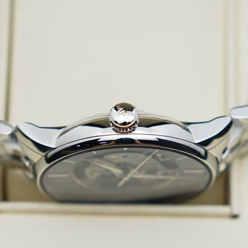 【自营】中古全新未使用美度贝伦赛丽系列男表机械手表灰盘背透 - 图2