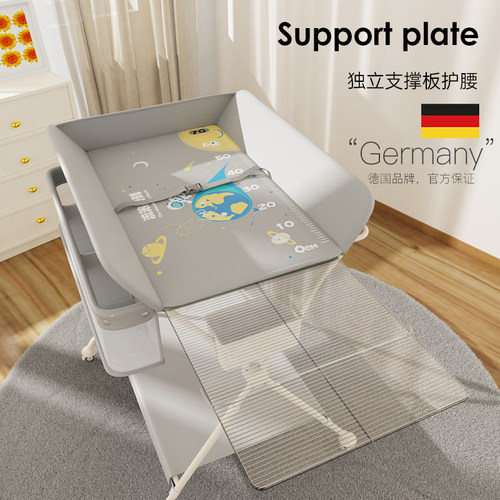 【自营】M-Castle慕卡索尿布台婴儿护理台换尿布操作台可调高静音 - 图1