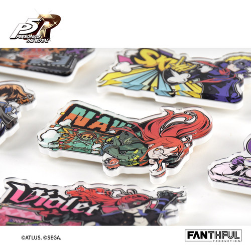 游研社 女神异闻录5皇家版 亚克力名札徽章盲盒 P5R谷子周边 - 图1