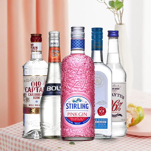 【自营】长岛冰茶鸡尾酒波士白橙皮力娇酒金酒龙舌兰朗姆酒伏特加 - 图1