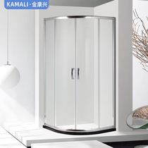 Arc fan type hotel folk juku engineering bathroom shower screen air door air aluminum alloy integrated shower room