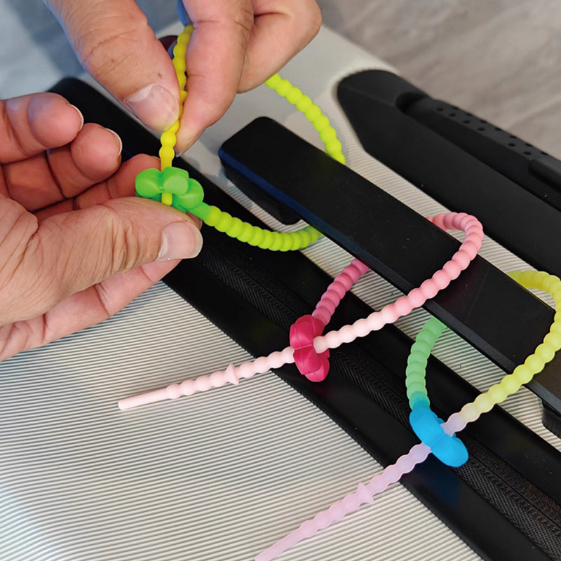 旅行箱小挂件识别绳行李箱标识牌防丢拉杆箱硅胶吊牌登机托运标签,淘宝优惠券,粉丝福利购,淘宝优惠卷