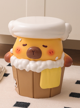 可爱卡皮巴拉换鞋凳落地摆件礼物