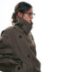 SINGLE MOMENT 25AW French retro large stand-up collar wide shoulder short double-breasted windbreaker jacket for women
