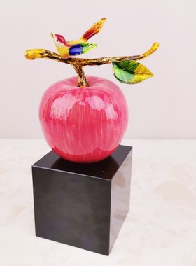 新中式珐琅彩孔雀摆件摆饰品客厅玄关酒柜电视柜摆件家居装饰品