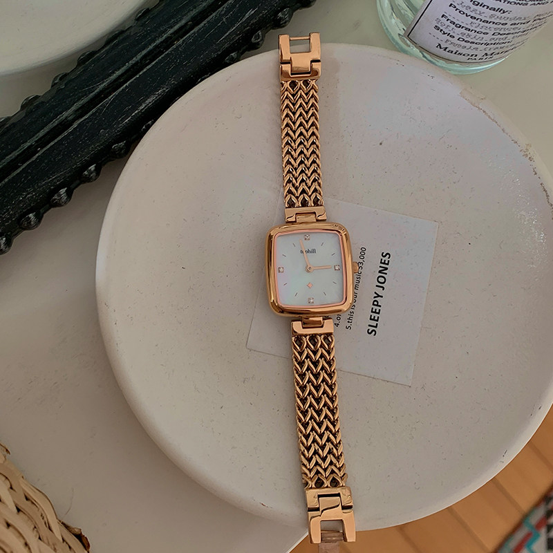 拓非2022年新款女士轻奢石英方糖 tophill拓非国产腕表