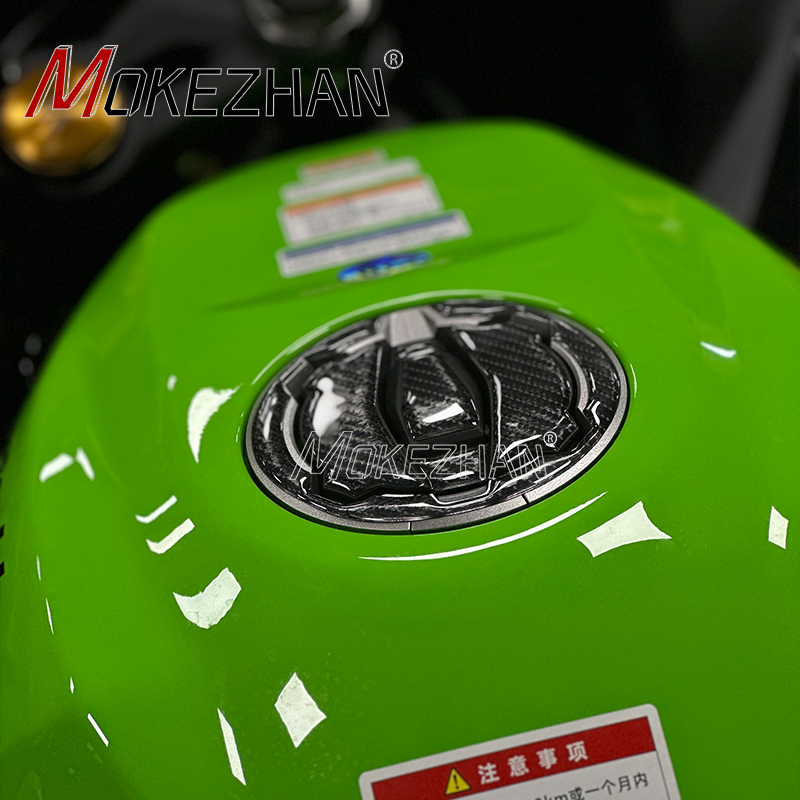 适用川崎忍者NINJA ZX4R ZX4RR改装油箱贴鱼骨贴进口材质油箱盖贴 - 图1