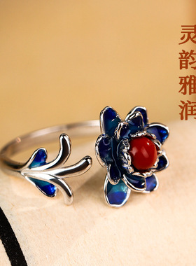 TANGFLOW银红玛瑙S925复古做旧