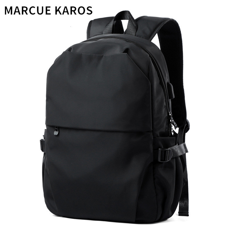 mk男校园大学生大容量帆布潮电脑包 partyplus双肩背包