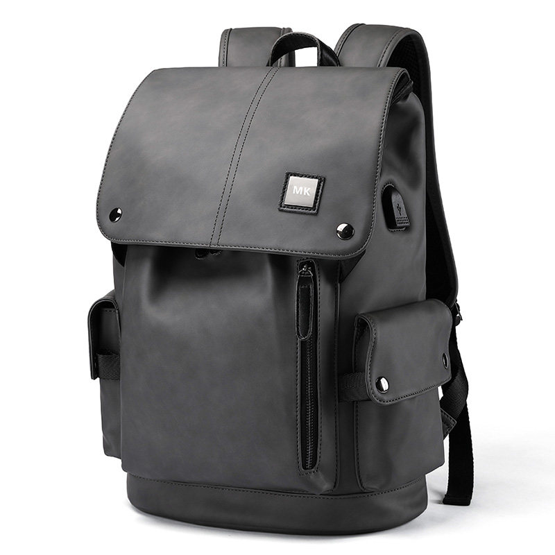 mk男真皮背包2020年新款电脑双肩包 partyplus双肩背包