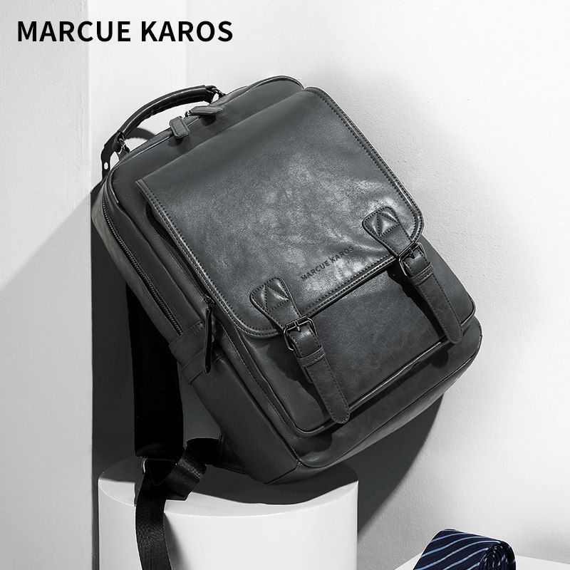 mk真皮商务2022年新款时尚双肩包 partyplus双肩背包