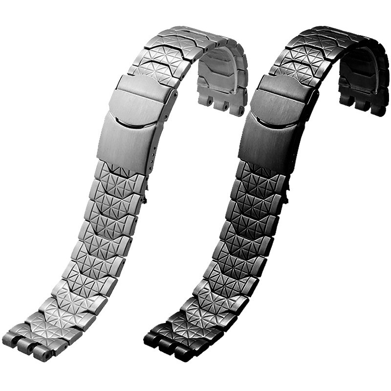 实心精钢表带 swatch男女金属配件 皇致手表配件