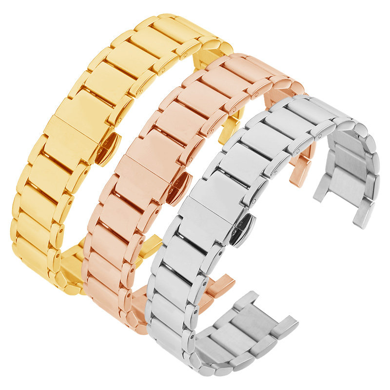 适配卡西欧she3034实心飞亚达表带 皇致手表配件