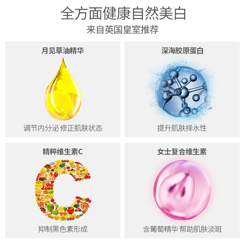 英国vitplus+美白女士营养q弹高丸 vitplus海外丽人海外膳补