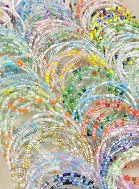 摆摊手串少女心多巴胺串珠手作