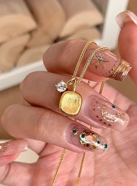 小众金色百搭高级感中古拉丝