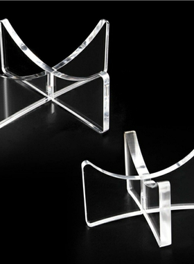 展示台摆设十字收藏底盘垒球亚克力多功能放置摆放支架足球摆件