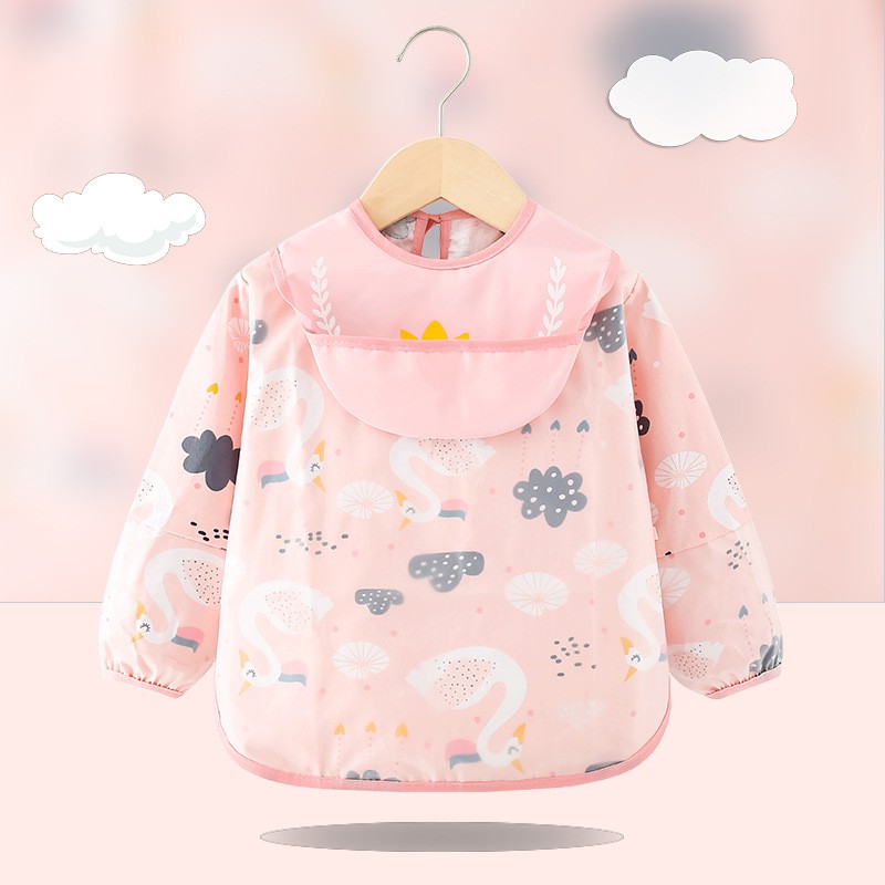 Baby smock, thin reverse-fitting children's bib