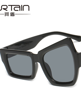 偷偷藏不住同款墨镜赵露思桑延同款不对称不规则太阳镜防紫外线