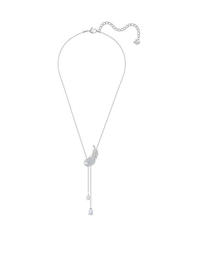 天鹅羽毛水钻吊坠项链网红同款