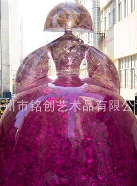 轻奢艺术装饰品玄关摆件铂晶创意树脂装饰摆件现代客厅酒店摆件