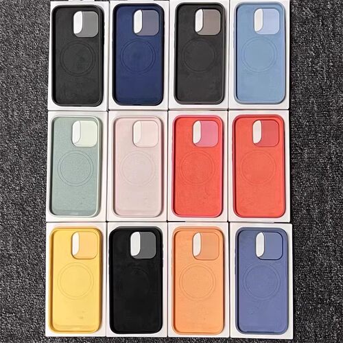华强北【顶配版本】正品手机壳适用于苹果15promax液态硅胶iphone14plus全包磁吸充电magsafe动画官网同款pro - 图1