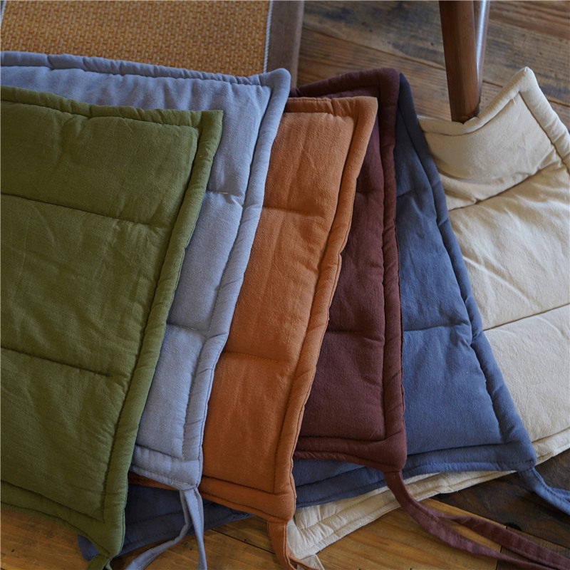 透气棉麻苎麻亚麻素色办公室防滑沙发垫屁垫坐垫凳子椅子垫座垫子,淘宝优惠券,粉丝福利购,淘宝优惠卷