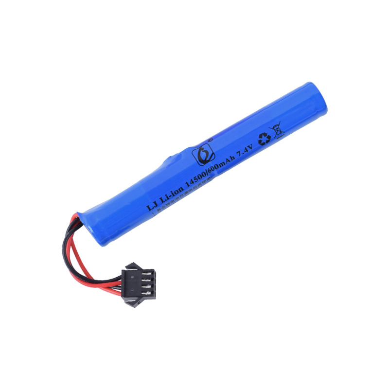 14500 7.4v 500mAh 1200锂电池带线SM-4P接口带保护板充电电池-图3