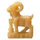 Natural beige jade zodiac sheep ornament