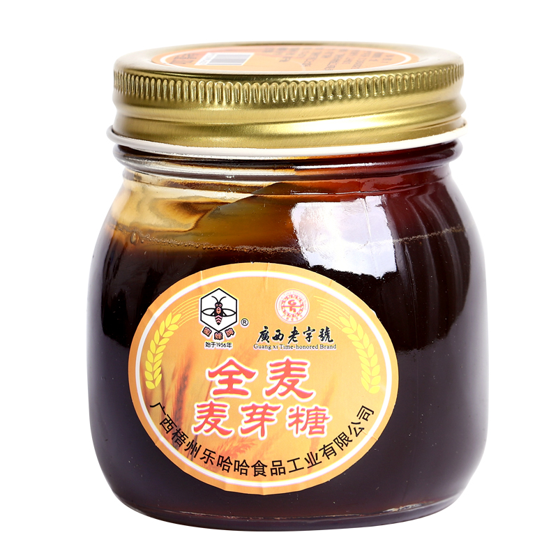 广西老字号蜜蜂牌全麦麦芽糖300g*4瓶小建中汤饴糖