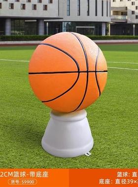 户外块面抽象运动人物雕塑创意几何篮球玻璃钢大型摆件球场装饰品