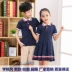 Trẻ em mùa hè phù hợp với đồng phục tiểu học và trung học mẫu giáo quần áo mùa hè bông mới cô gái phục vụ lớp - Đồng phục trường học / tùy chỉnh thực hiện Đồng phục trường học / tùy chỉnh thực hiện