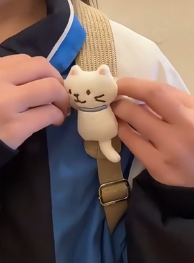 2026新款可爱猫咪毛绒书包挂饰