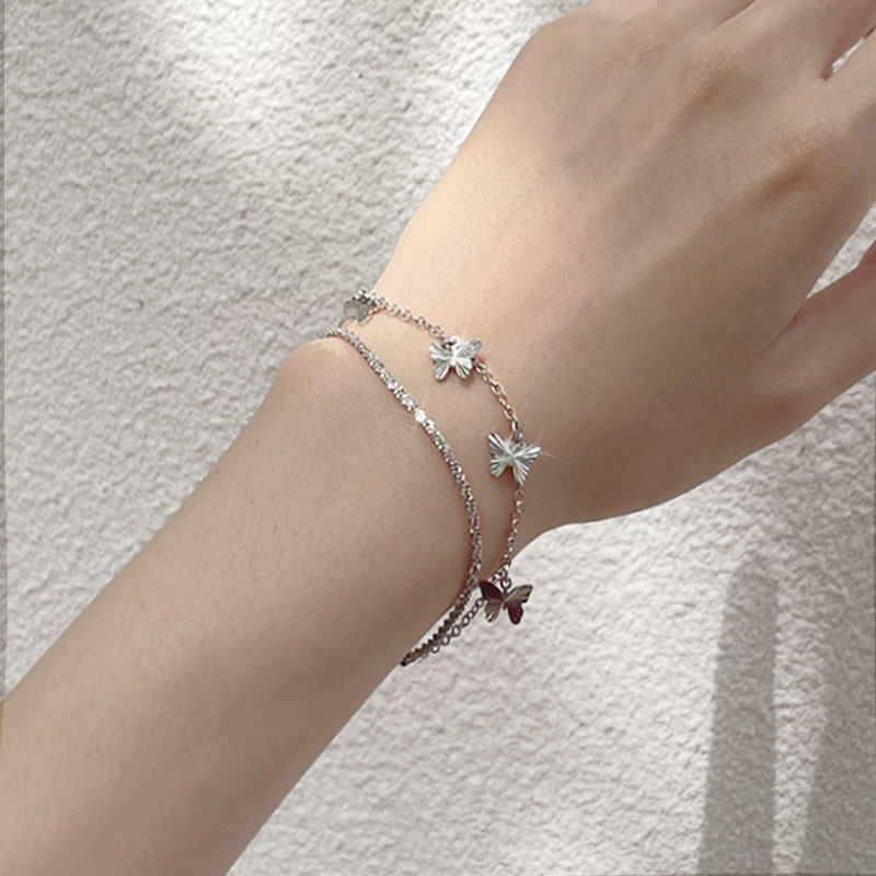 mmagpyxasa安娜苏伊甸园蝴蝶银手链 MMAGPY手链