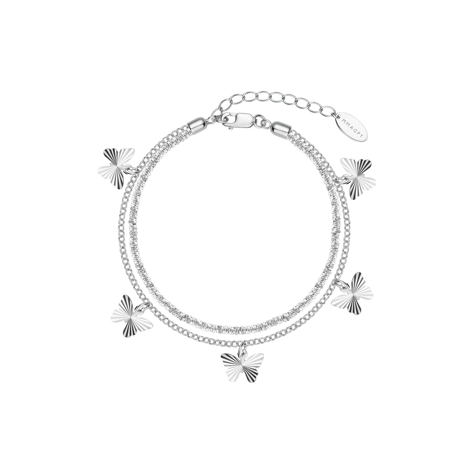 mmagpyxasa安娜苏伊甸园蝴蝶银手链 MMAGPY手链
