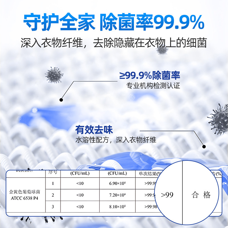 泰克斯乐衣物除菌液家用洗衣服洗衣服除菌率99.9%大容量正品B