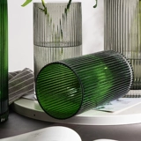 Северная простая прямая полосатая стеклянная лилия ваза современная домашняя гостиная цветочная модель модель модель модели комнаты украшение