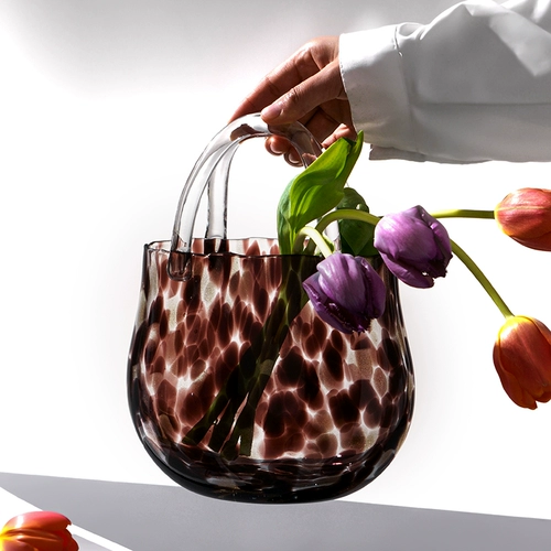 Современный брендовый янтарный стеклянный дизайнерский декор, легкий роскошный стиль, домашний декор