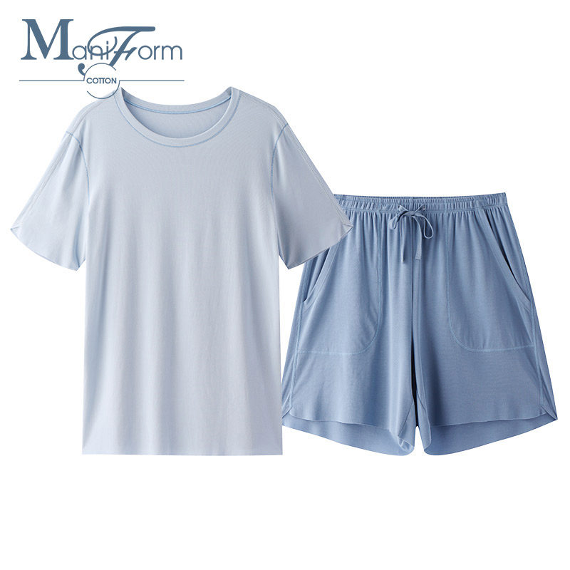 曼妮芬棉质生活莫代尔随意裁女睡衣 曼妮芬棉质生活睡衣/家居服套装