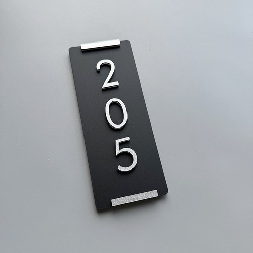 门牌号码牌家用定制创意轻奢号高级感别墅酒店住宅办公室入户门数字户外房间门口贴挂牌房号装饰订制公寓名宿 - 图1