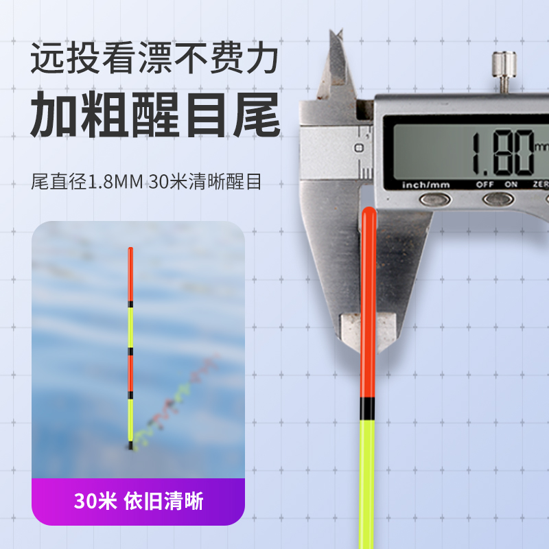 民间艺人大物漂正品鲢鳙浮漂加粗醒目高灵敏远投行程草鳊翘嘴鱼漂 - 图0