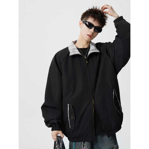 MPstudios原创男装SHIJOIN时有whichone美式复古宽松格子夹克外套 - 图2