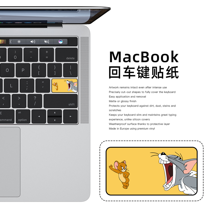 原色工场回车键创意贴纸macbookpro13air11联想15寸戴尔华为小米 - 图2