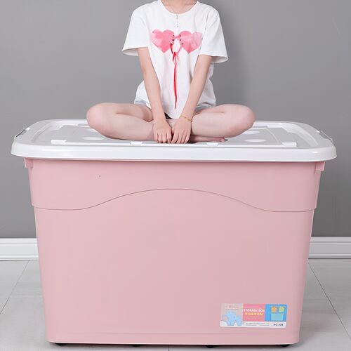 加厚特大号收纳箱家用塑料衣服储物箱清仓大号加厚盒子搬家整理箱 - 图0