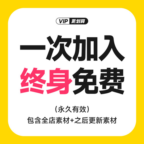 店铺VIP会员/全店素材免费下载/字体vi手册笔刷样机作品集PPT模版 - 图2