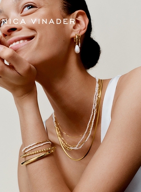 MonicaVinader双层米粒珍珠手链