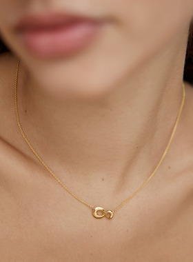 Monica Vinader莫妮卡永恒项链无限优雅通勤金色轻奢高端气质款女