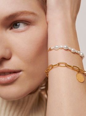 MonicaVinader珍珠友谊手链